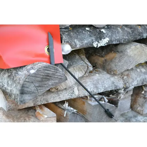 Spanband voor zeil, lengte: 300 mm, zwart - Dm-Folien