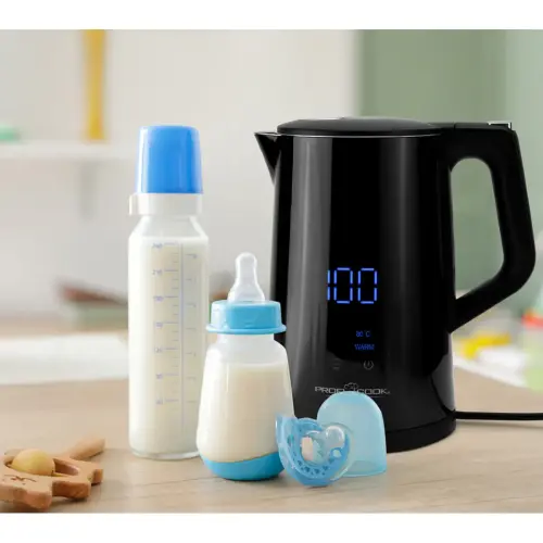 Waterkoker PC-WKS 1243, 1,7 liter, zwart - Profi Cook 