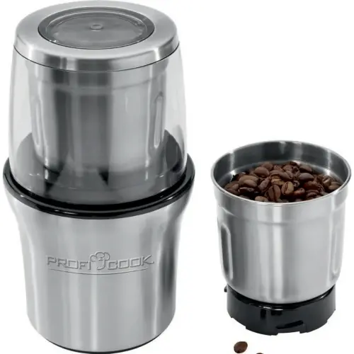 Koffiemolen PC-KSW 1021, zilver - Profi Cook