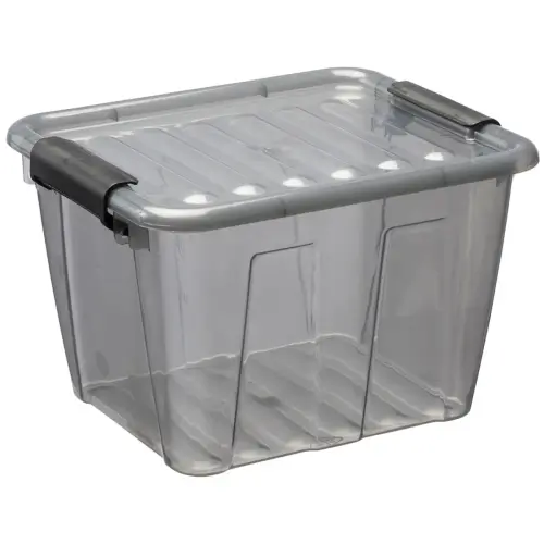 Opbergdoos HOME BOX, 1,5 L, transparant - Plast Team