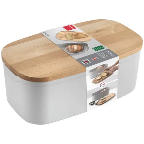 Brotdoos Bready met deksel en snijplank - Metaltex