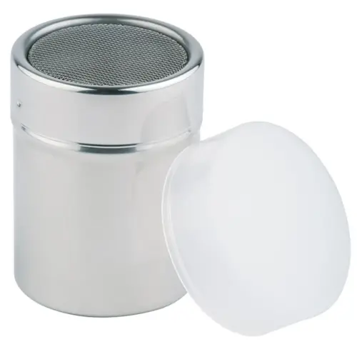 Strooiwagen met stofkap, zilver - APS 