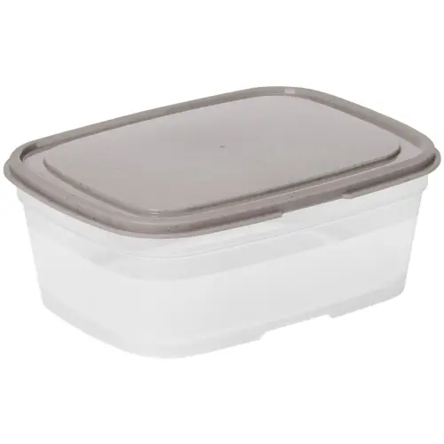 Bewaarbox, 1 L, grijs / transparant - Smartstore