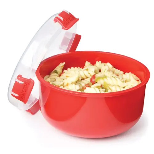 Ronde magnetrondoos, 915 ml, rood - Sistema 
