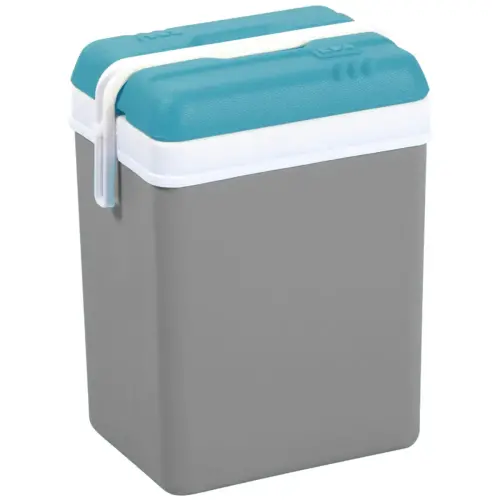 Koelbox, kunststof, 15 liter, grijs / laguneblauw - Eda Fontaine