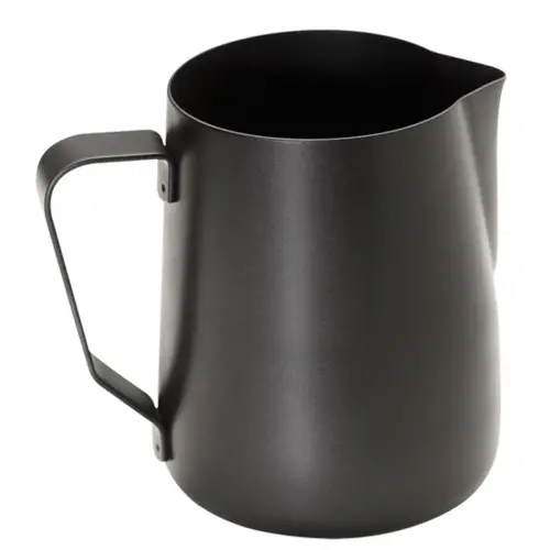 Melkkannetje, roestvrij staal, zwart, 0,6 l - APS 