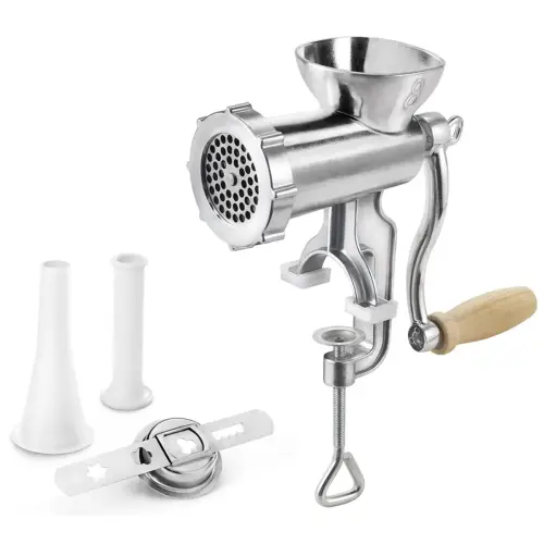 Vleesmolen Jack 8, aluminium, zilver - Metaltex