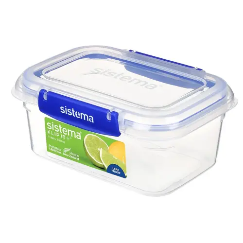 Bewaarbox KLIP IT PLUS, 1,15 l, blauw - Sistema
