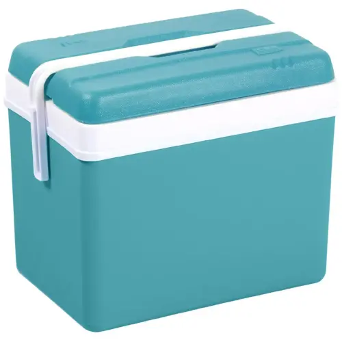 Koelbox, plastic, 35 liter, grijs / lagune blauw - Eda Fontaine