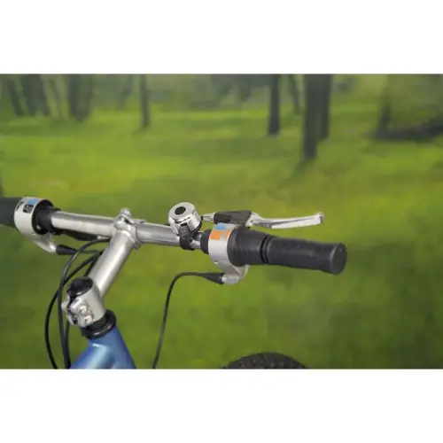 FISCHER Deurbel voor fietsstuur, kleur: zwart / zilver