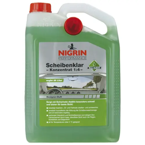 NIGRIN geconcentreerde ruitensproeiervloeistof 1:4, designergeur, 5L