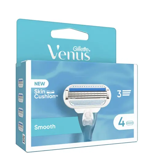 Gillette for Women Venus Smooth scheermes, 2 mesjes inbegrepen. 