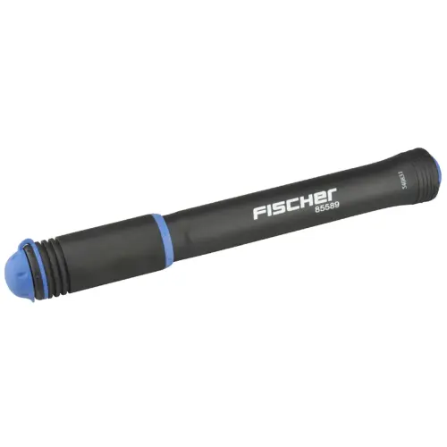 FISCHER Mini luchtpomp voor fiets FLEX, zwart/blauw