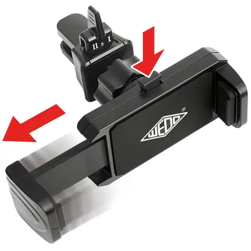 WEDO Smartphonehouder voor auto 'Clip-it plus', zwart