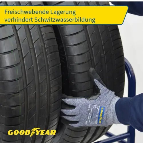 GOODYEAR Rek voor autobanden, geschikt voor 4 banden, blauw 