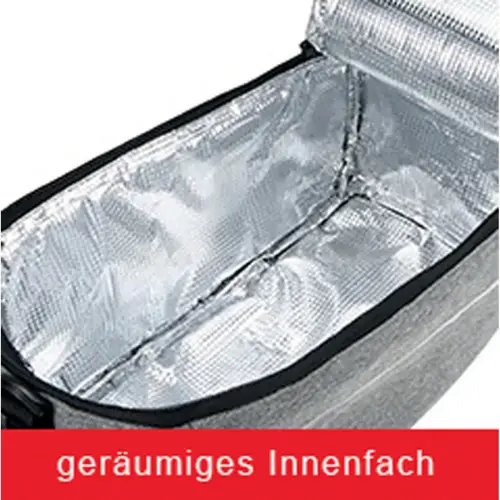 IWH Ge&iuml;soleerde tas voor fietsendrager, zwart 