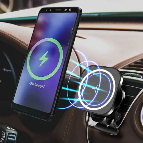 LogiLink Magnetische smartphonehouder voor in de auto, zwart