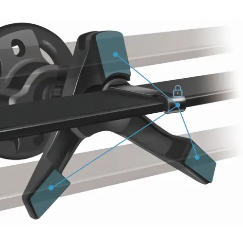 LogiLink Magnetische 3-puntssteun voor smartphone, zwart