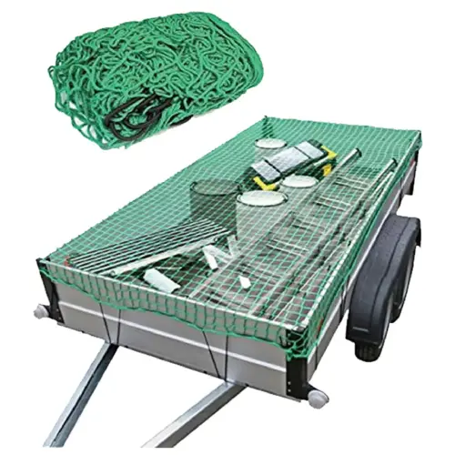 Net voor aanhangwagen - 2,5 x 4,0 m - Groen - IWH