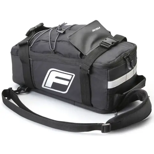 FISCHER 2-in-1 fietstas voor bagagedrager, zwart