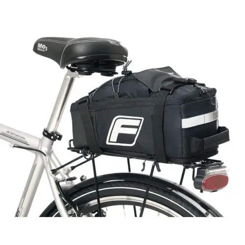 FISCHER 2-in-1 fietstas voor bagagedrager, zwart