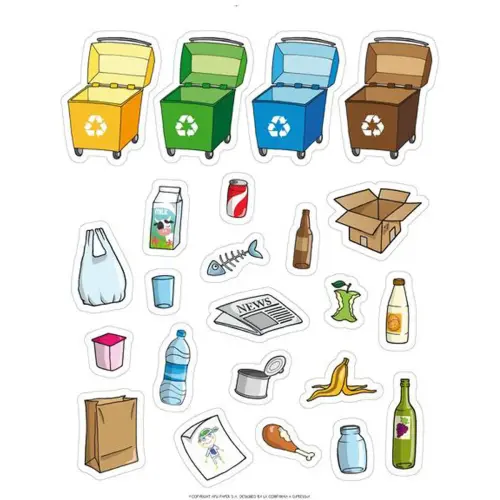 Themagegommetjes Recycling 12 vellen - Apli