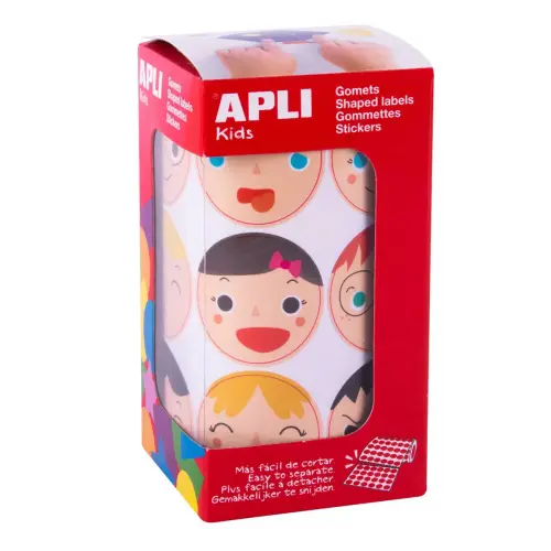 Ronde emotie-stickers 360 stuks - Apli 