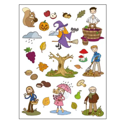 Themagegommetjes Herfst 12 vellen - Apli 