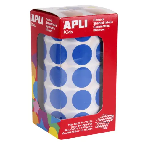 Rol stickers rond &Oslash; 20 mm blauw - Apli 