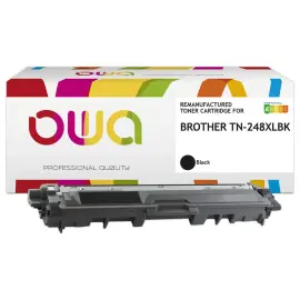 OWA-toner equivalent aan Brother TN-248BKXL zwart 