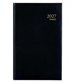 Dagagenda 2027 Brepols Saturnus basic - 13,3x20,8 cm - Zwart - 1 dag/pagina - BREPOLS 