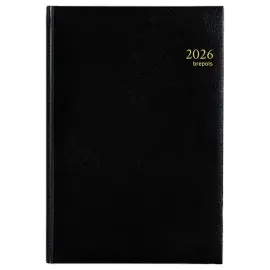 Weekagenda BREPOLS Omega - 21 x 29 cm - Zwart 