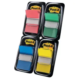 Verpakking van 12 dispensers van 50 zachte indextab-bladwijzers - 2,5x4,4 cm - POST-IT 