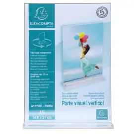 T-vormige rechte display - A5- formaat 