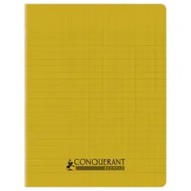 Polypropyleen schrift met genaaide rug 96 pagina's SEYES 170x220 90g - 90% gerecycled geel 
