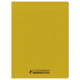 Polypropyleen schrift met nietjes 96 blz SEYES 240x320 90g - 90% gerecycled geel 
