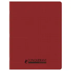 Polypropyleen schrift genaaid 96 blz SEYES 170x220 90g - 90% gerecycled rood 