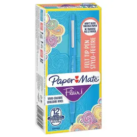 FLAIR viltstift - Medium punt - Turquoise blauw - PAPERMATE 