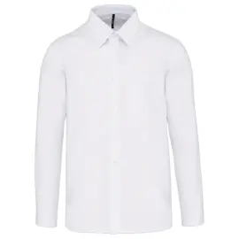 Heren popeline polycotton overhemd - Maat 6XL - Wit 