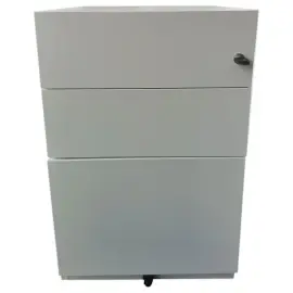 Mobiele kast met 3 platte lades 
