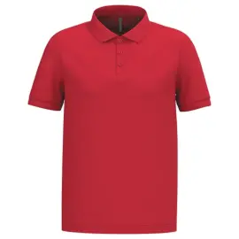 Herenpolo - Korte mouwen - Maat L - Rood 