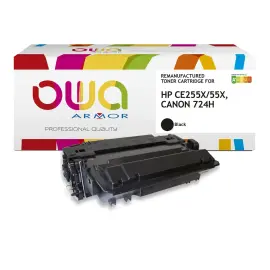 Lasercartridge HP Zwart CE255X compatibel ARMOR 