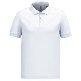 Herenpolo - Korte mouwen - Maat XL - Wit 