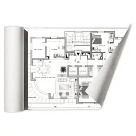 Witte papierrol voor copier CLAIREFONTAINE 0,914x175 m - 75g 