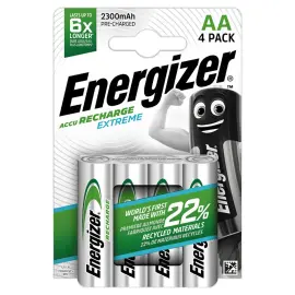 4  Herlaadbare batterijen ENERGIZER Extreme HR6 (AA) 