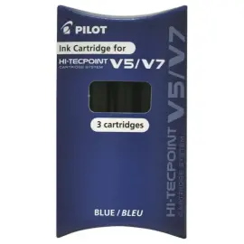 3  Navullingen voor navulbare Roller met naaldpunt PILOT V5/V7 