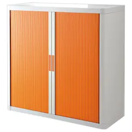 Lage rolluikkast Easyoffice - Oranje en wit  - PAPERFLOW 