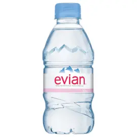 24  Flessen EVIAN 33 cl 