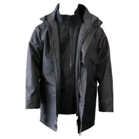 4-IN-1 ZWARTE HERENPARKA MAAT 7XL 
