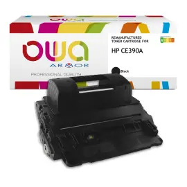 Lasercartridge HP 90A Zwart CE390A compatibel ARMOR 